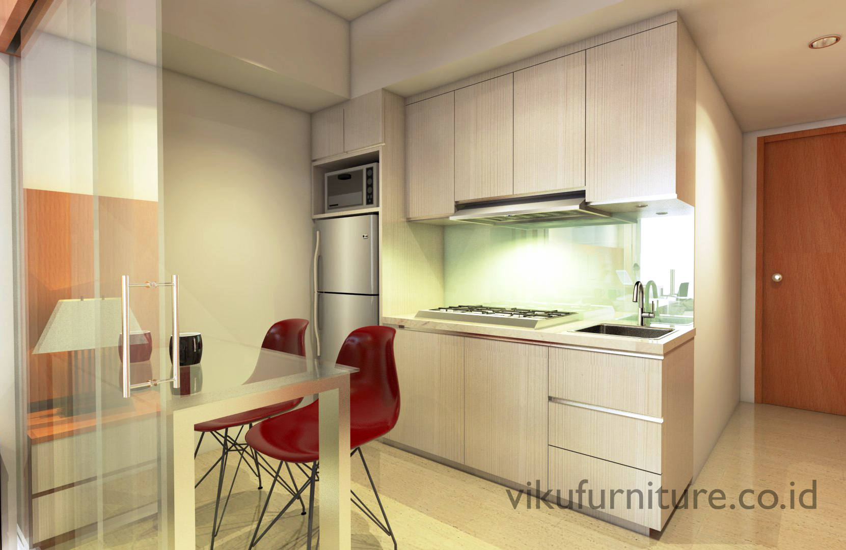 Kitchen Set Apartemen Murah - Viku Furniture Bandung